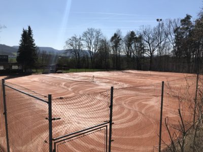 Landschaftspflege Hörz Tennisplätze fertig eingeschlemmt